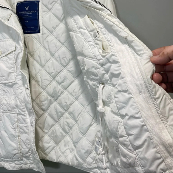 American Eagle White Jacket Size Small - Picture 12 of 15